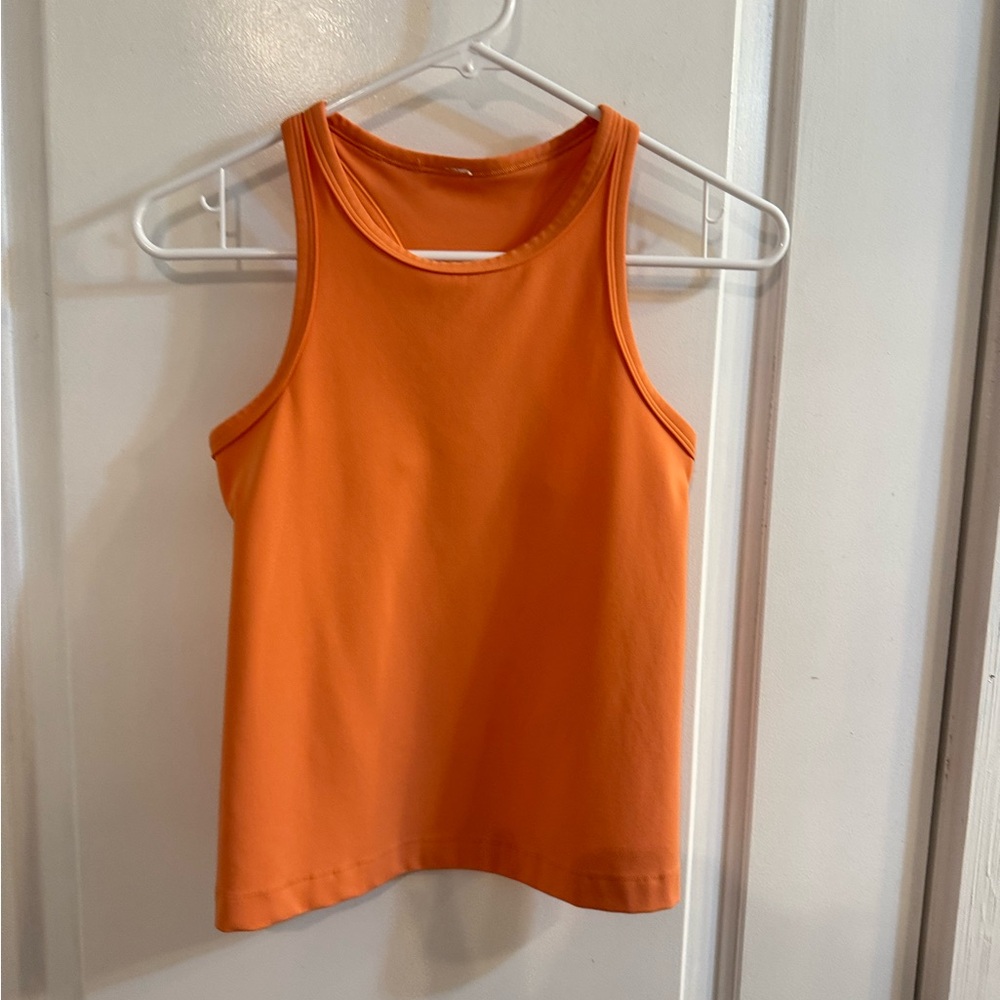 Lululemon Align Waist-Length Racerback Tank Top Sunny Coral